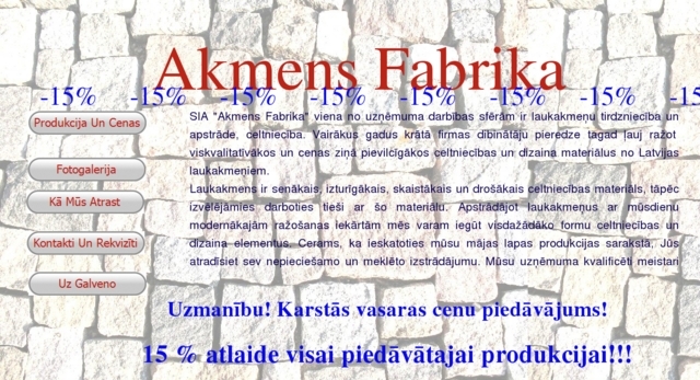 Akmens Fabrika, SIA